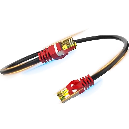 Cat 8 ethernet Cable 10 ft, Heavy Duty High Speed Network Internet Cable by Boahcken