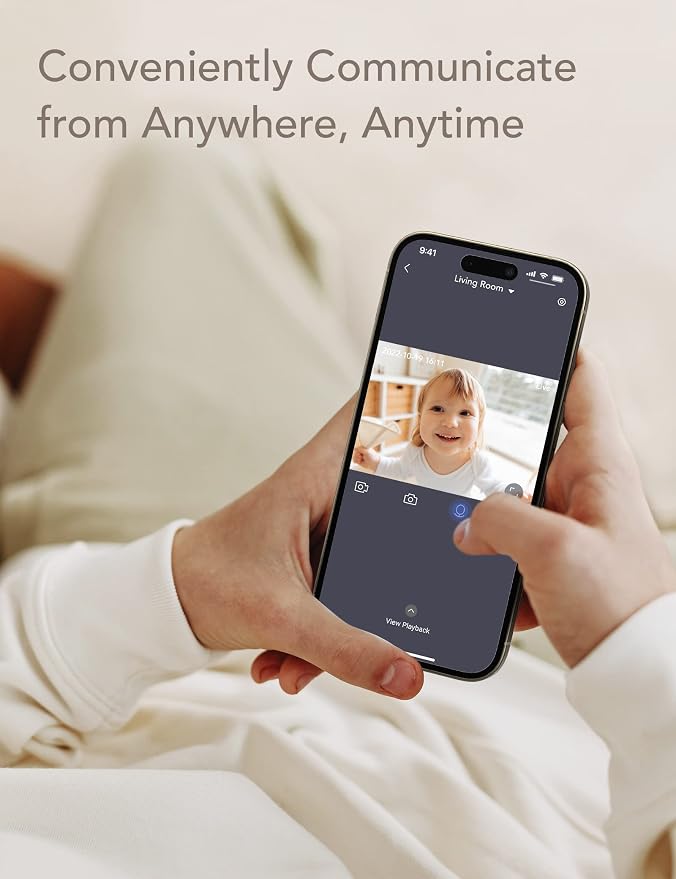 nooie 2K Baby Monitor with SD Card, Baby Monitor with Camera and Audio - Image 9