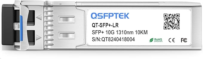 QSFPTEK 10G SFP+ Module, 10Gbase LR Optical Gigabit Ethernet Transceiver - Image 2