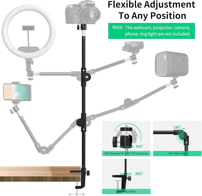 Webcam Stand Camera Desk Mount - Image 3
