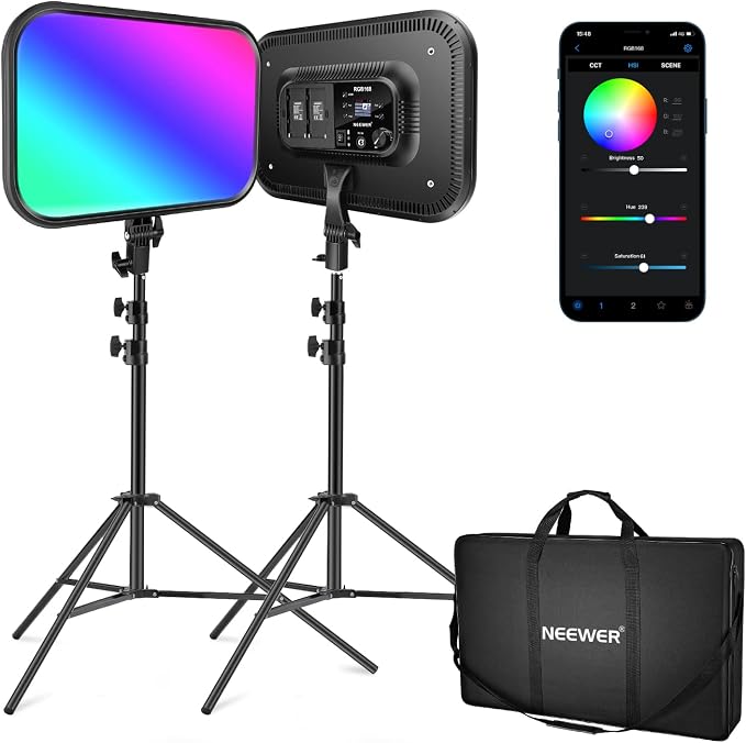 NEEWER RGB168 18.3" RGB LED Video Panel Light by Neewer