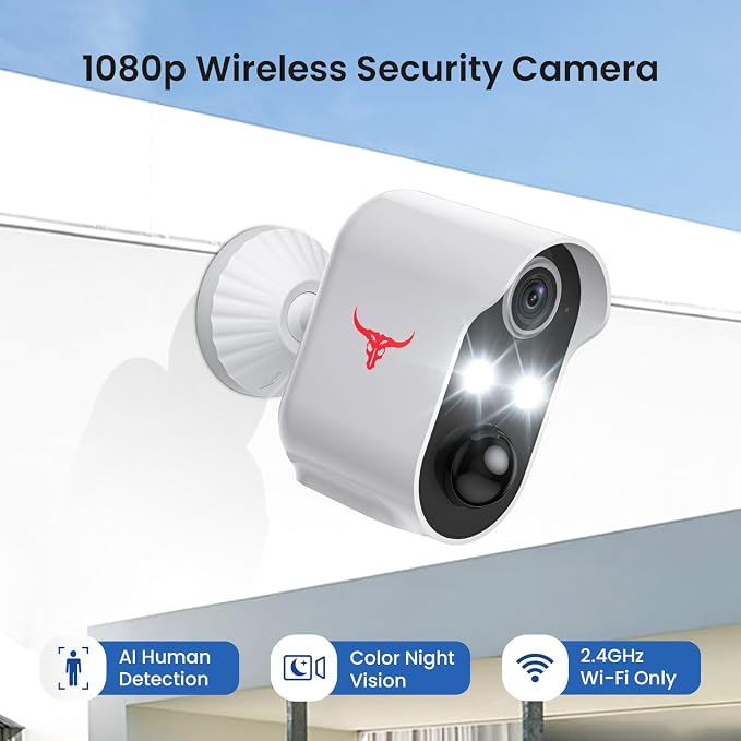 1080P Wireless Security Camera Outdoor, Battery Powered, AI Human Detection - Image 9