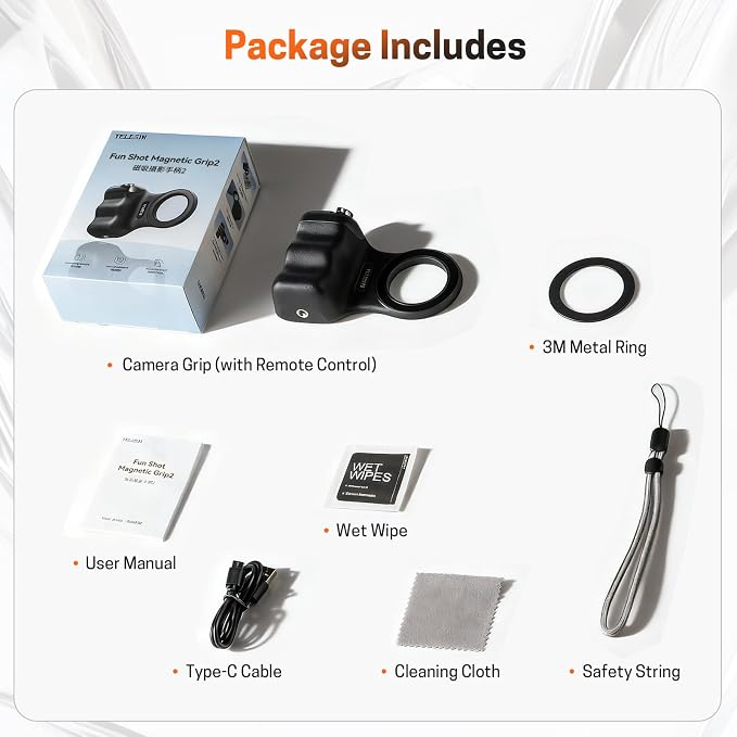Magnetic Phone Camera Grip, Smartphone Holder Selfie Handle Snap - Image 9