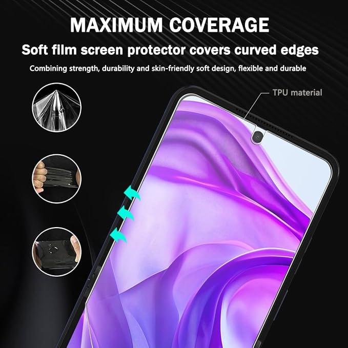 2 Pack for Motorola Razr+/Plus 2024 Screen Protector Flexible TPU Film - Image 6