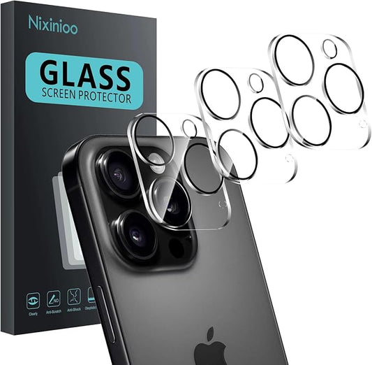 3 Pack Camera Lens Protector for iPhone 16 Pro/16 Pro Max, Tempered Glass by Unknown