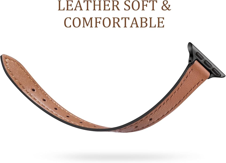 Charlam Slim Leather Band Compatible - Image 3