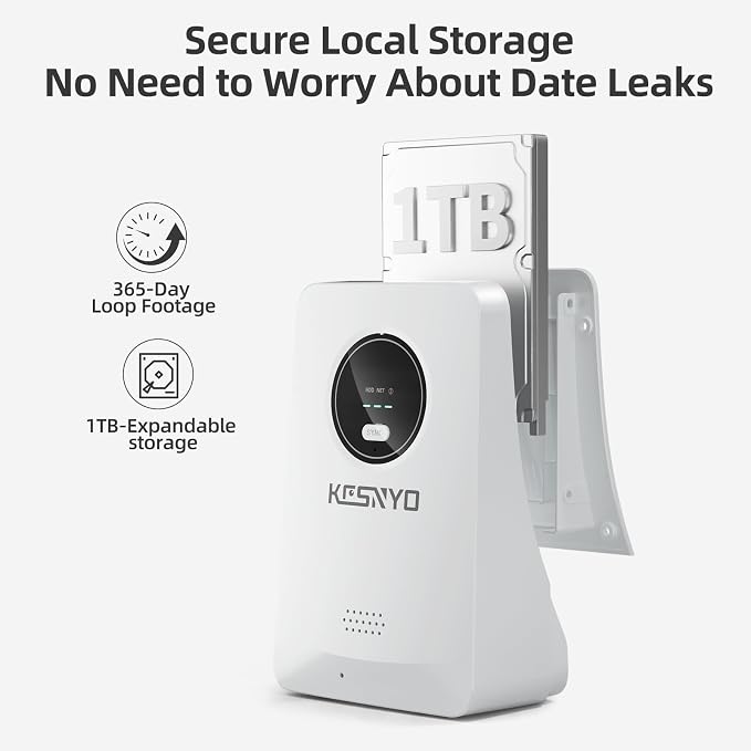 Solar Security Cameras Wireless Outdoor, 4MP Solar Powered, 8 Cam kit, Color - Image 3