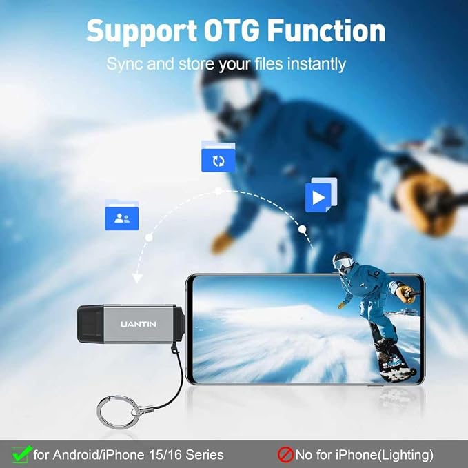 UANTIN SD Card Reader USB C, Dual Slots USB A & USB C Memory Card Adapter - Image 5