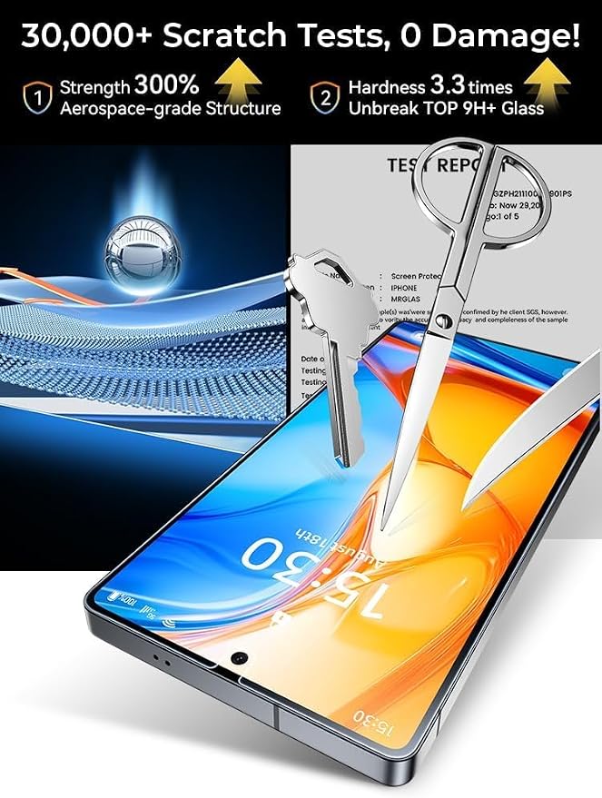 MRGLAS 2+2 Packs for Samsung Galaxy S24 Ultra Privacy Screen Protector 6.8'' - Image 5