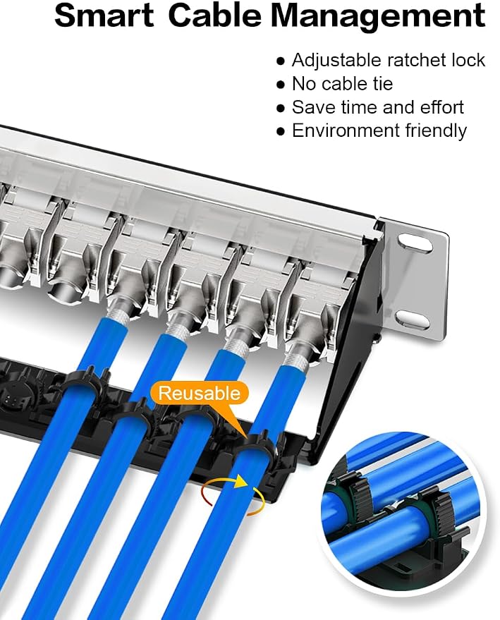 24-Port Blank Keystone Patch Panel - Image 2