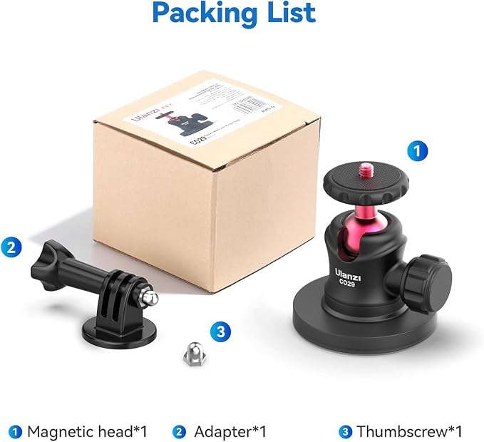 ULANZI Magnetic Camera Mount for Action Camera, Strong Magnetic Mount - Image 7