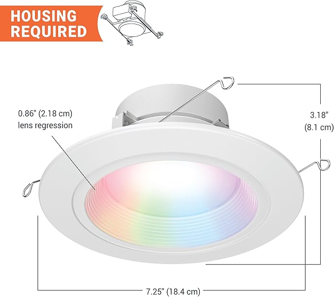 HALO 5/6 in Smart Wi-Fi Recessed LED Downlight Connected by WiZ Pro - Image 9