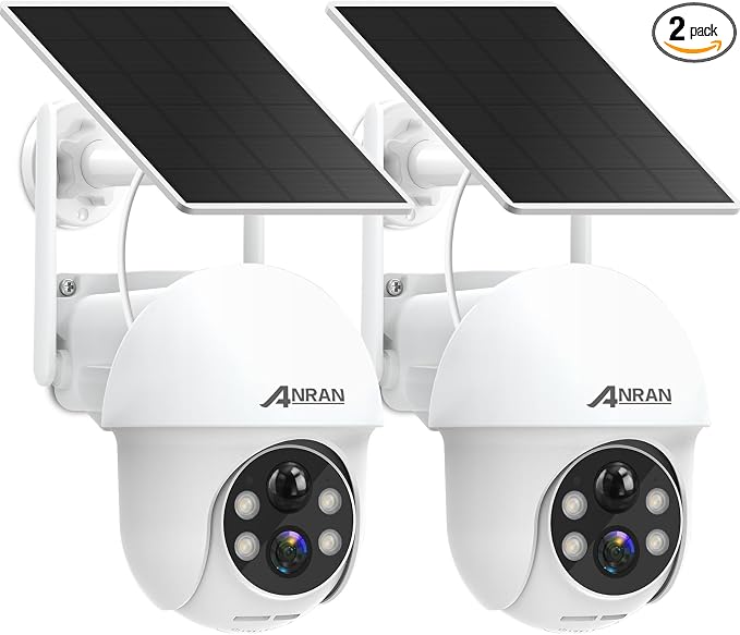 ANRAN 2K Security Camera Wireless Outdoor, Solar Outdoor Camera by ANRAN