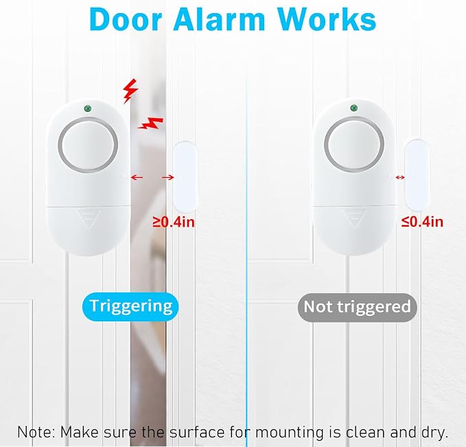 Window Alarm Sensors, 120DB Door Alarms - Image 3