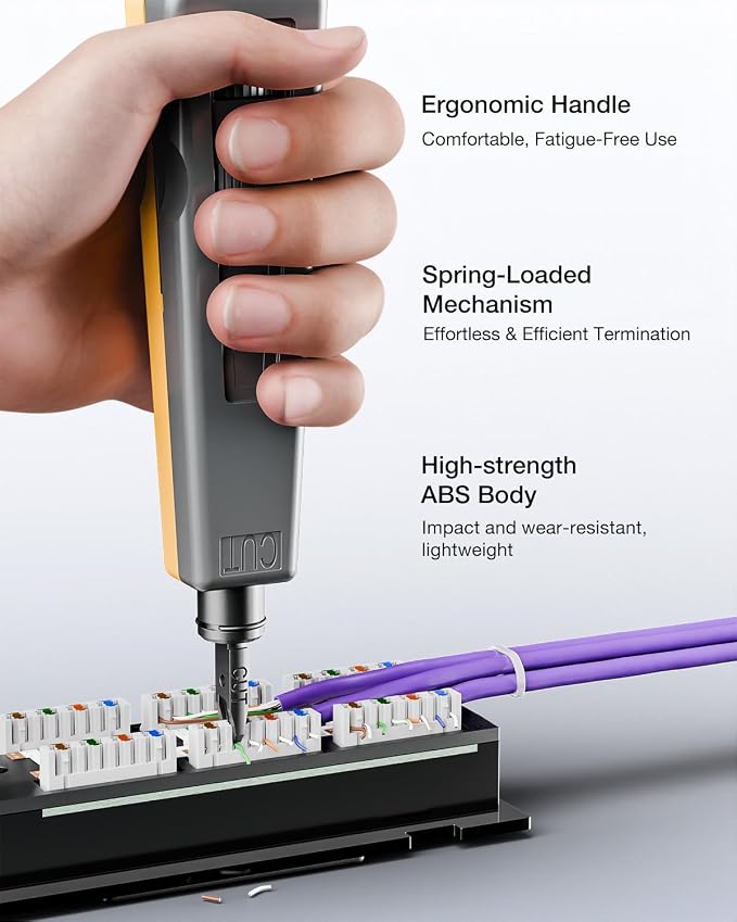 VCELINK RJ45 Crimp Tool Kit for CAT7, Upgraded Network Tool Set - Image 6