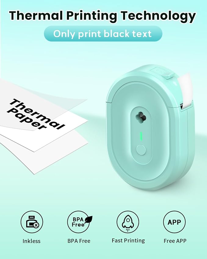 N12 Label Maker Machine with Tape, Portable Thermal Label Printer, Mini Labeler - Image 4