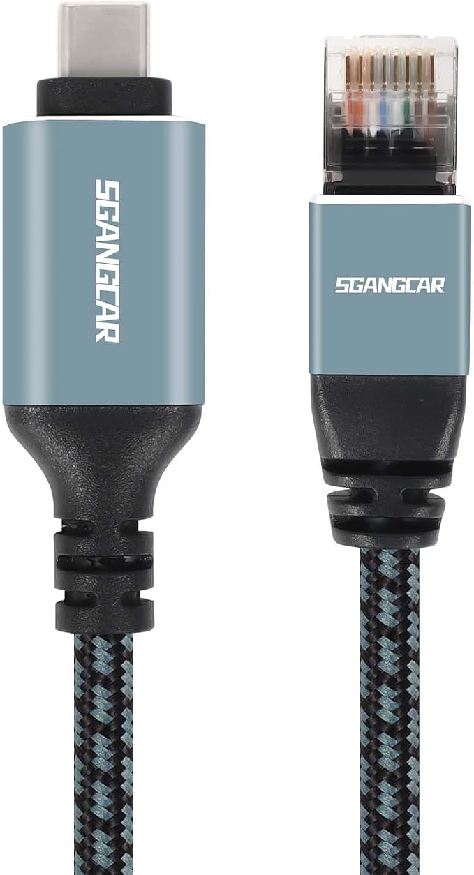 USB C to Ethernet Cable, 75 Feet Type C to Gigabit Ethernet Cable, USB C to by SGANGCAR