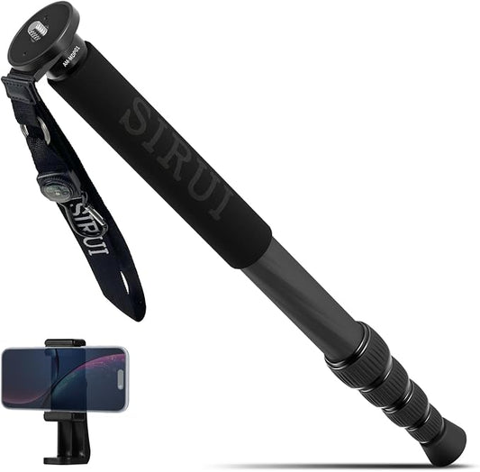 SIRUI Carbon Fiber Monopod for cameras, 6 Sections, Load up 15kg, included by SIRUI