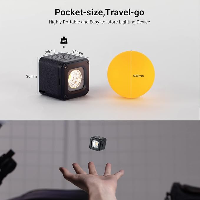 SmallRig RM01 Mini LED Video Light Waterproof Portable Lighting Kit - Image 8