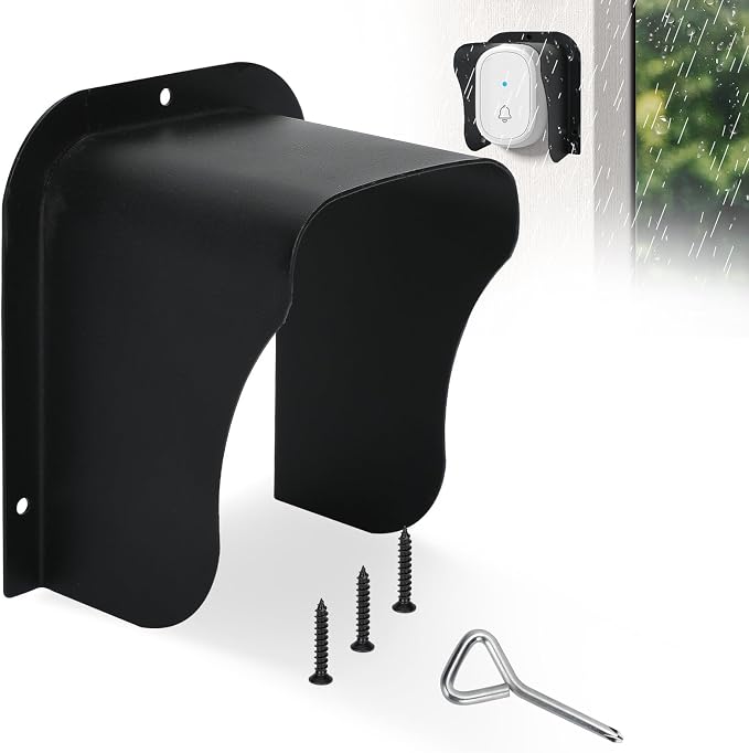Doorbell Rain Cover, Waterproof Ring Doorbell Cover, Ring Doorbell Anti-Glare by MEEMENG