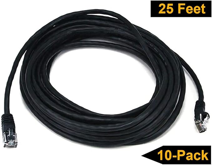 iMBAPrice 25' Cat5e Network Ethernet Patch Cable, 10 Pack - Image 2