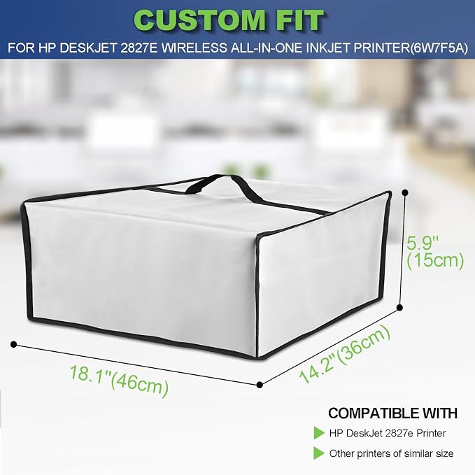 Dust Cover for HP Printer, Waterproof Anti-Static Dustproof Thick Printer Cover - Image 2