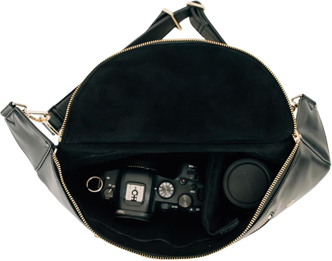 The Sidekick Camera Bag – Compact, Vegan Leather, Hands-Free Crossbody - Image 8