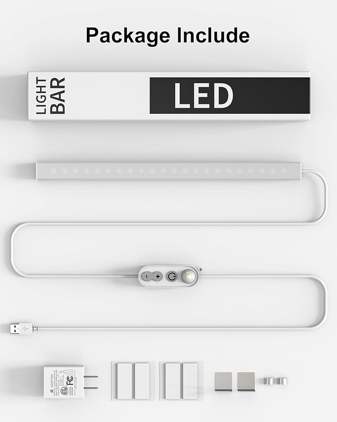 ASOKO Motion Sensor Dimmable Led Under Cabinet Lighting, 12 inches Plug in Led - Image 6