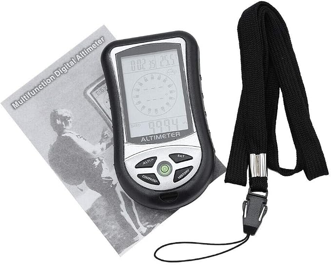 Multi Function Altimeter, 8 in 1 Digital Compass, Thermometer, Hiking Safety - Image 7
