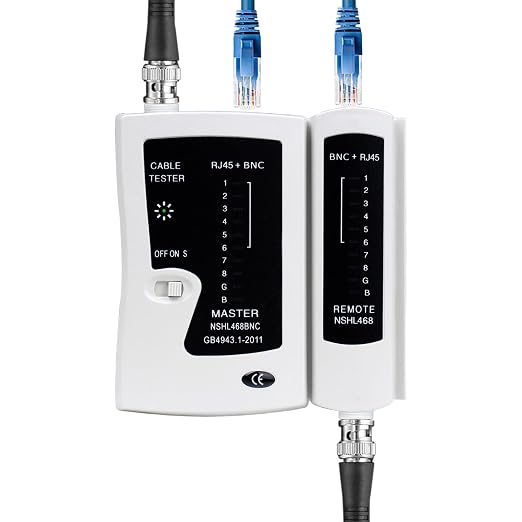 Coaxial Coax Cable Tester Portable BNC RJ59 RJ45 cat5 cat5e cat6 cat6a UTP Wire - Image 9