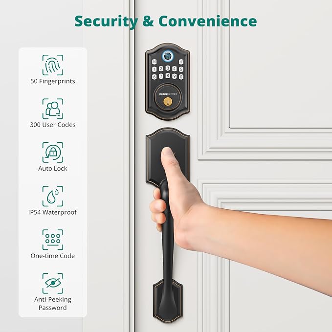 AkaGear DS10 Keyless Entry Door Lock - Image 4