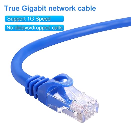 CAT 6 10 ft Ethernet Cable, Indoor High-Speed 10Gbps Snagless Long CAT6 10FT - Image 6