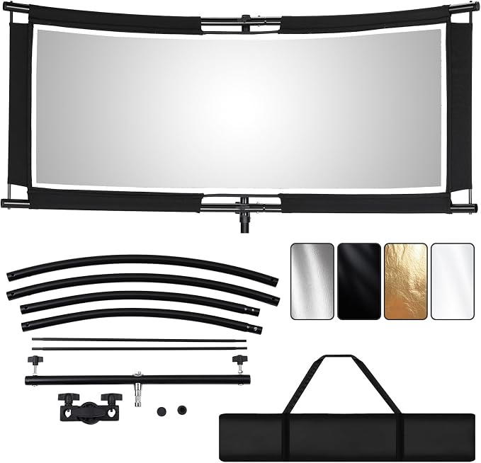 Clamshell Light Reflector/Diffuser by Unknown