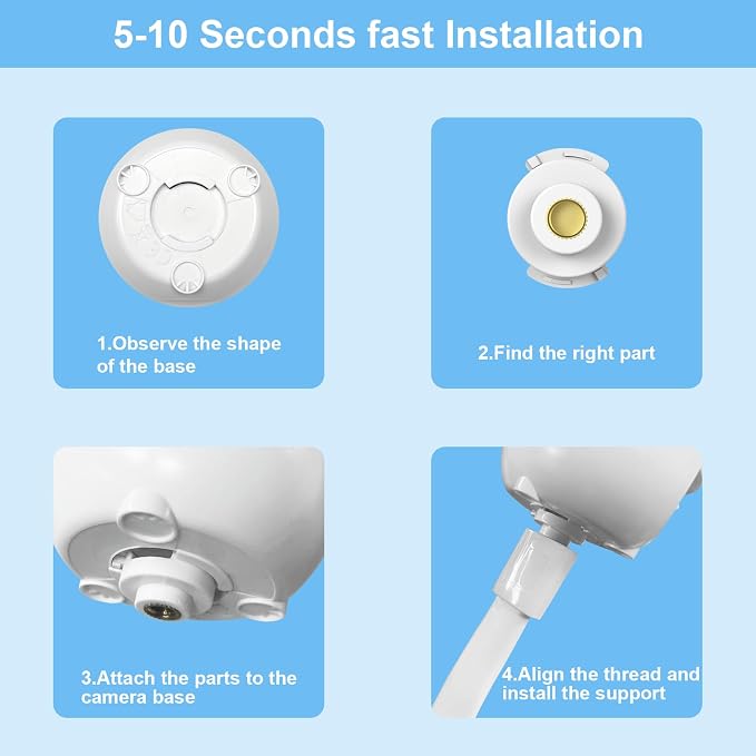 HelloBaby Baby Monitor Mount for HB6550/ Pro/ HB6560/ HB6240/ HB65/ HB6351/ - Image 6