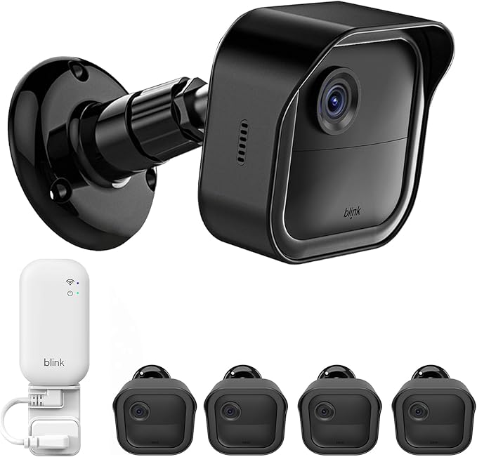 All-New Blink Outdoor Camera Surveillance Mount, 4 Pack Weatherproof Protective by Hibezos
