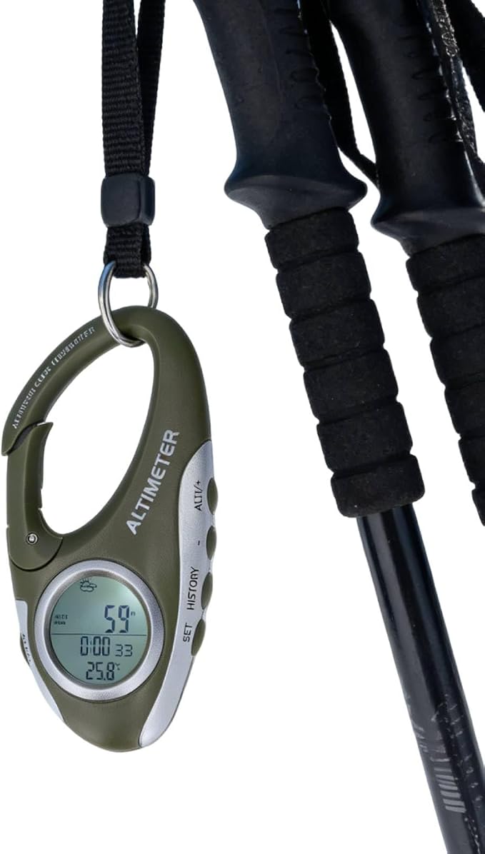 HERCHR Digital Altimeter, Hiking Thermometer Portable Compass - Image 9