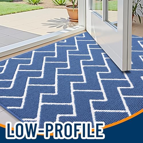 OLANLY Front Door Mat 40x32, Low-Profile Easy Clean Doormat - Image 3