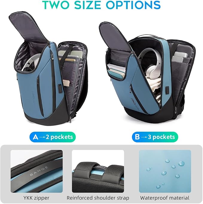 BANGE Business Smart Backpack Waterproof fit 15.6 Inch Laptop Backpack - Image 4