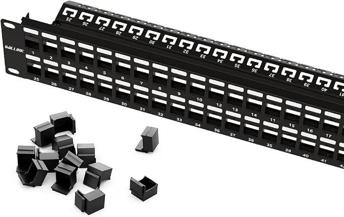 iwillink 48 Port Blank Keystone Patch Panel by IWILLINK