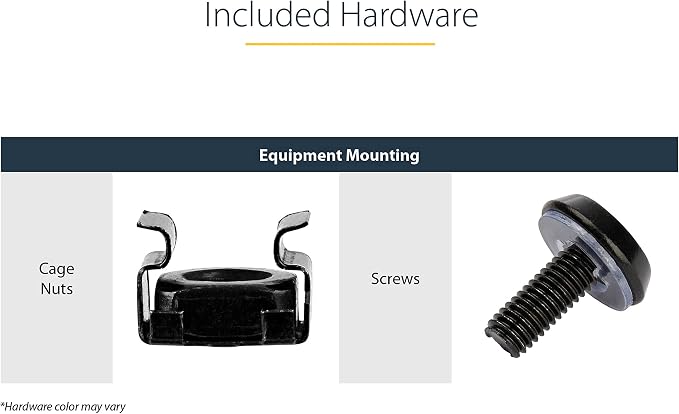 StarTech.com 2-Post 24U Heavy-Duty Wall Mount Network Rack, Wall Mount Data Rack - Image 7