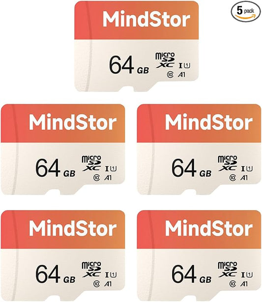Micro SDXC 64GB Memory Card, MindStor 90MB/s Read Speed TF Card by Unknown