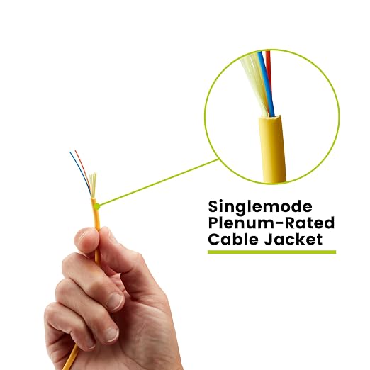 TRUE CABLE 2 Strand Fiber Indoor Distribution Cable, 1000 Feet, OS2 Single Mode - Image 6