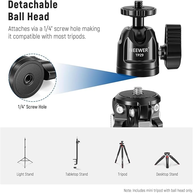 NEEWER Mini Metal Table Tripod - Image 7