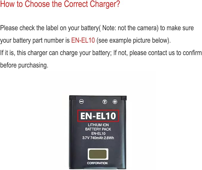 Rainy King EN-EL10 Battery Charger - Image 2