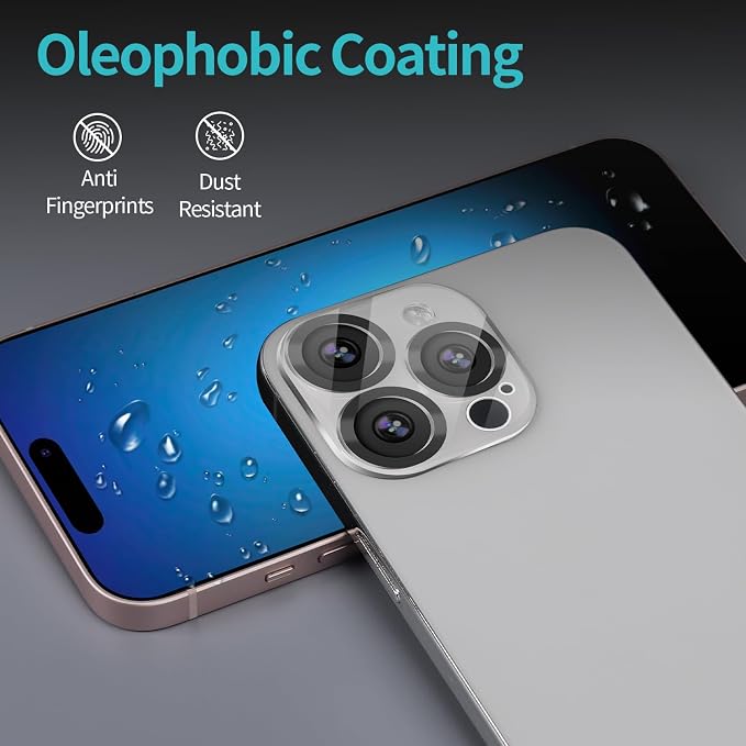 PEHAEL 2+2 Pack for iPhone 15 Pro Privacy Screen Protector - Image 7