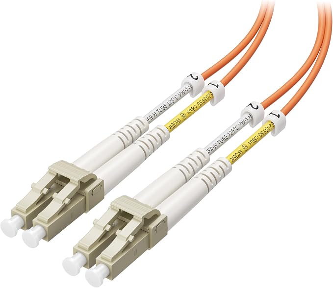 Cable Matters OFNP Plenum Multimode Duplex OM1 Fiber Cable 6.6 Feet / 2m by CableMatters