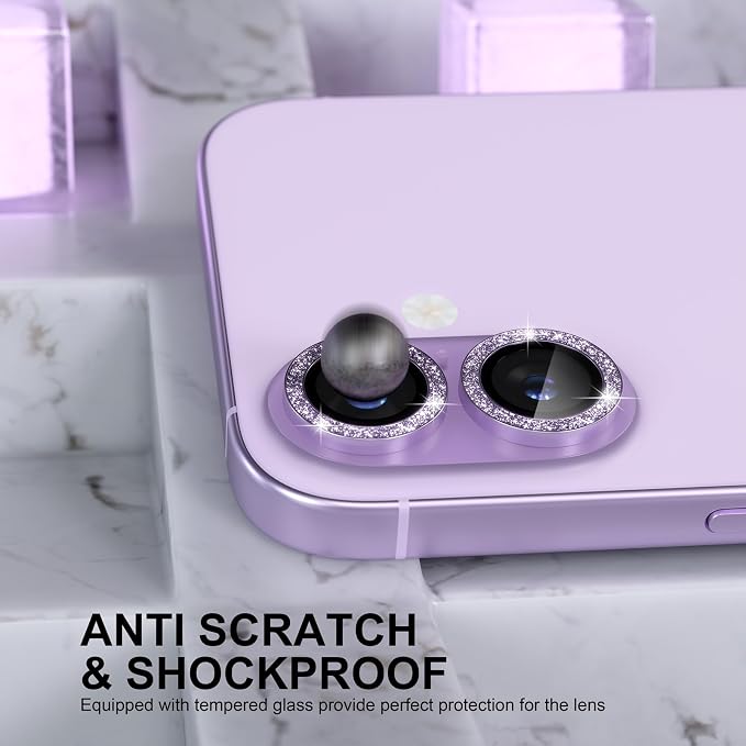 Choiche Compatible for iPhone 17 Camera Lens Protector Bling, 9H Tempered Glass - Image 3