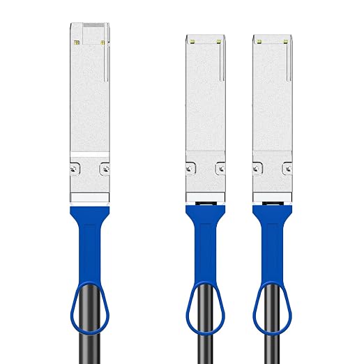 10Gtek 200GbE to 2x100GbE Splitter DAC, QSFP-DD to 2xQSFP28, - Image 2