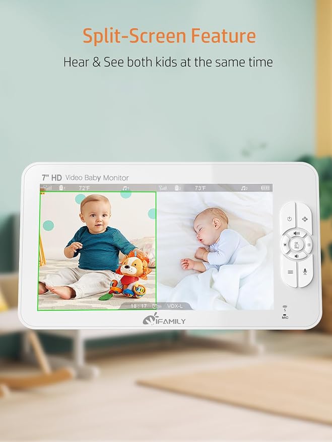 iFamily 7" Large Split Baby Monitor - Image 2