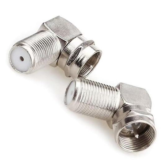EZYUMM 2-Pack 90 Degree Coaxial Connector, Right Angle Coax Adapter - Image 3